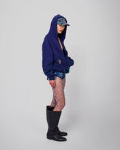 Load image into Gallery viewer, Pin-up Girl Blue Zip up
