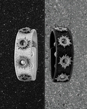 Load image into Gallery viewer, Silver Glitter pow bracelet
