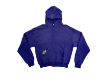 Load image into Gallery viewer, Pin-up Girl Blue Zip up
