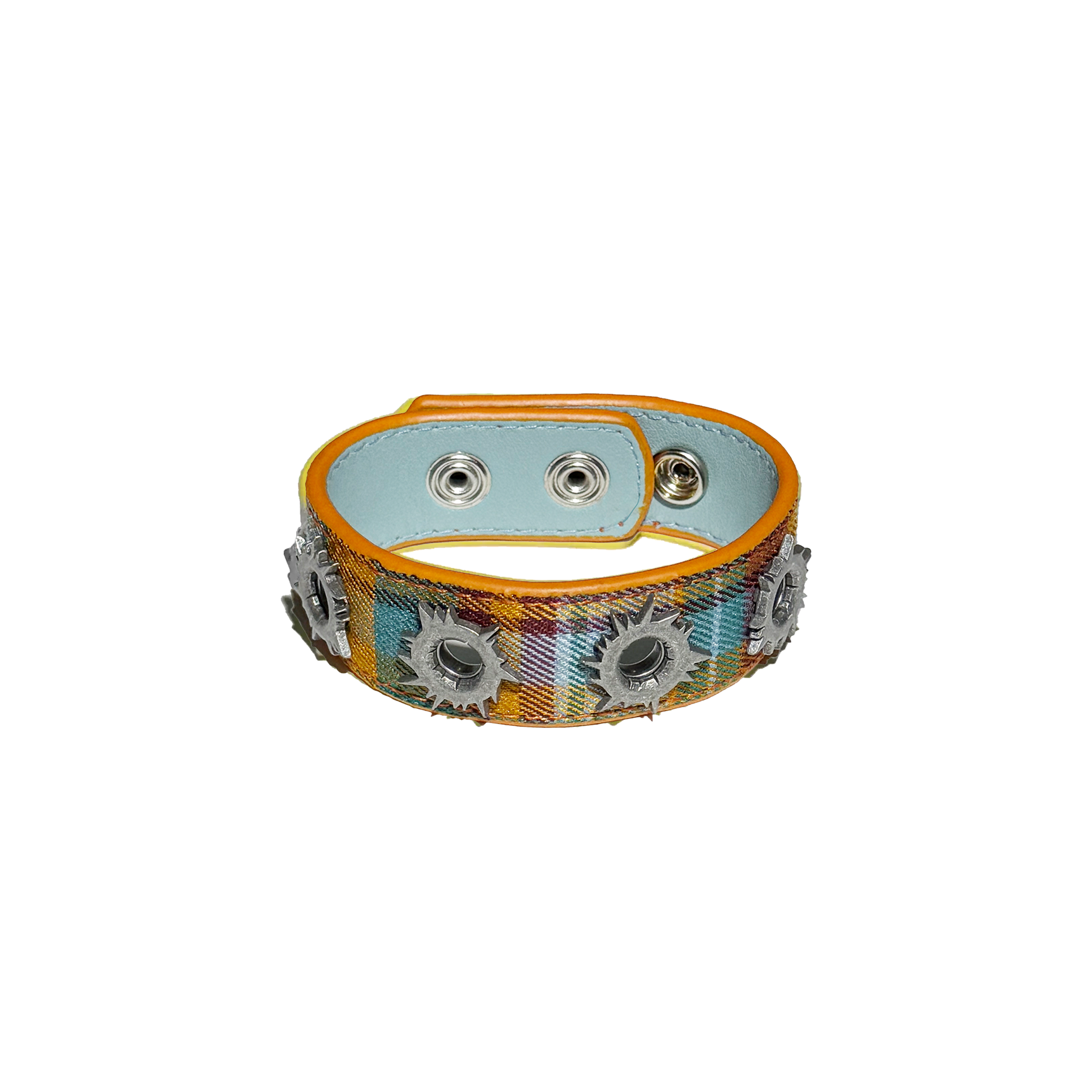 Pow Bracelet Orange Plaid – RomanCatcher