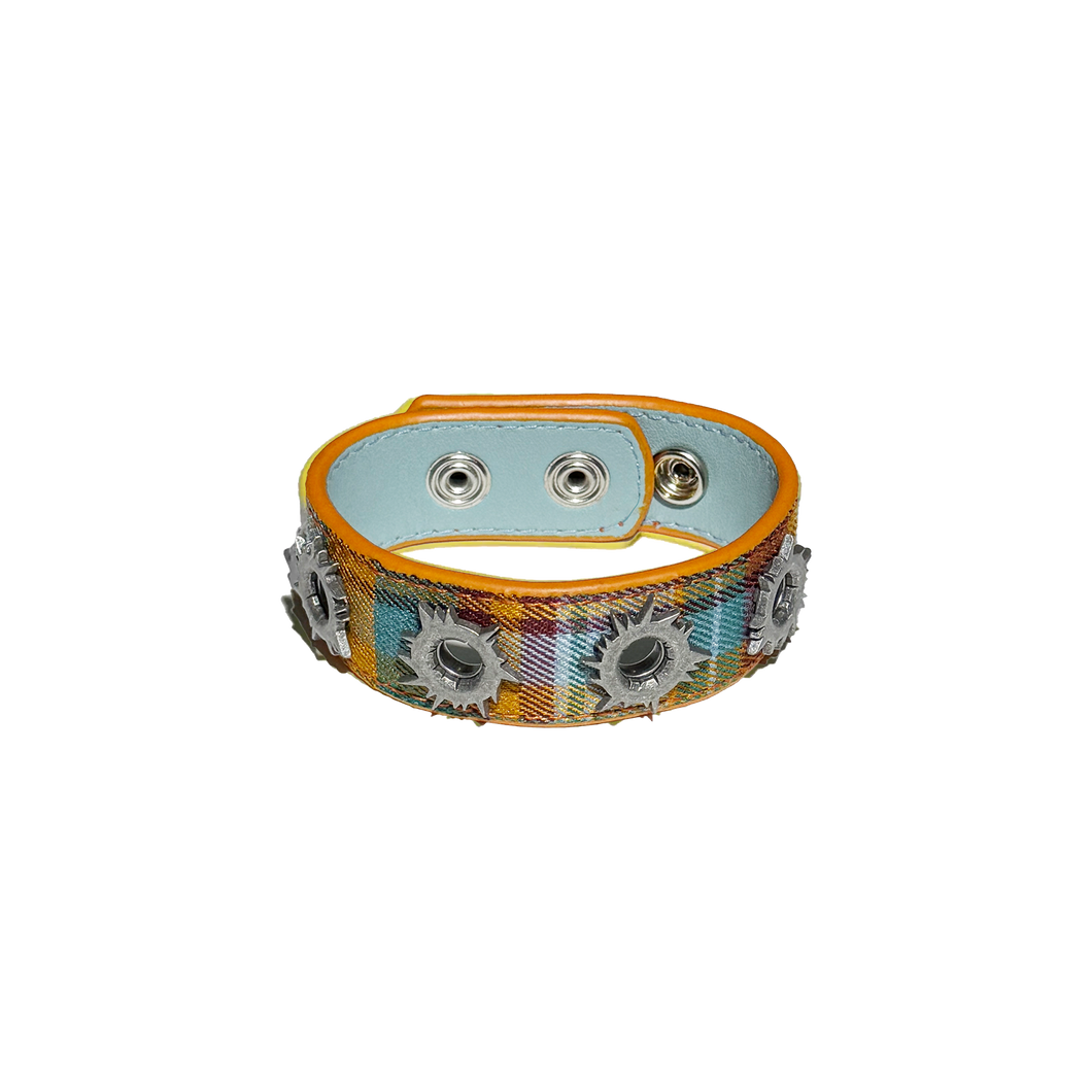 Pow Bracelet Orange Plaid – RomanCatcher